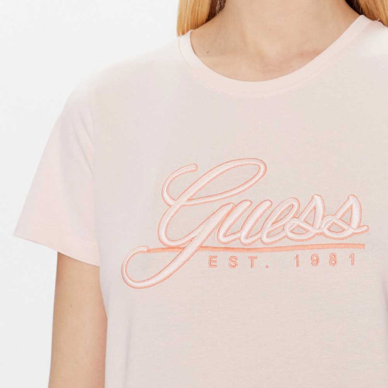 Guess Γυναικεία κοντομάνικη μπλούζα Script Tee